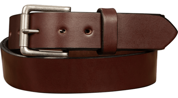 The Maverick: Brown Non Stitched 1.50" - Amish Made Belts