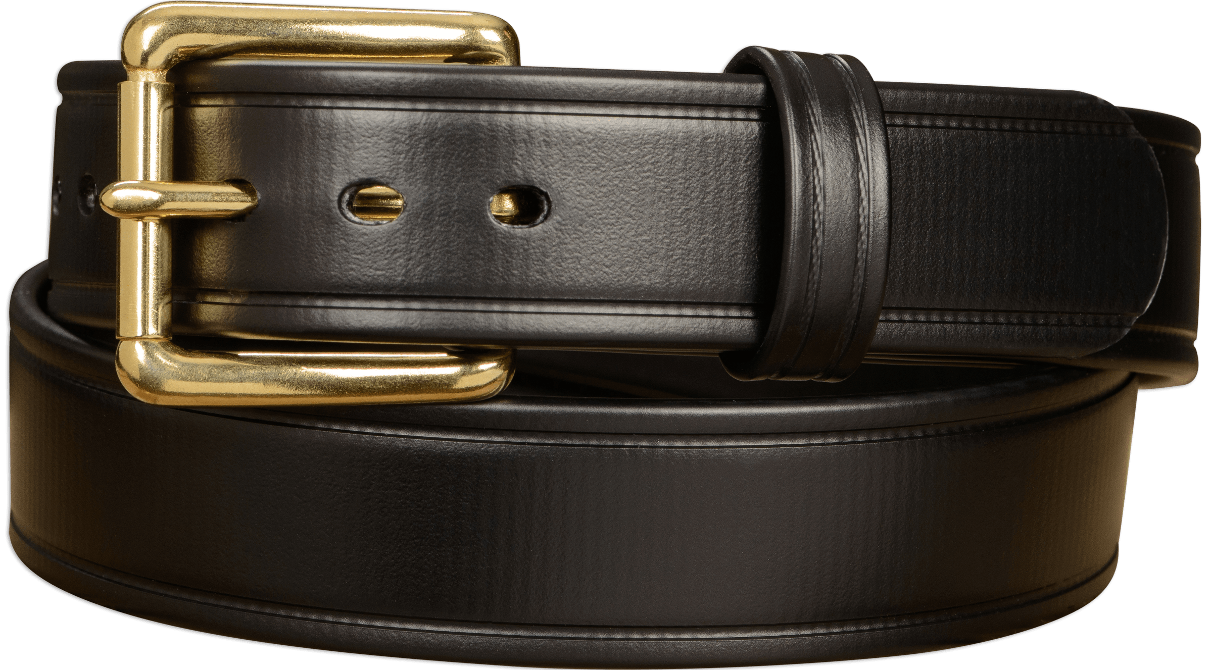 The Hercules Belt Black Max Thick With Brass Buckle 1.50 H505BK