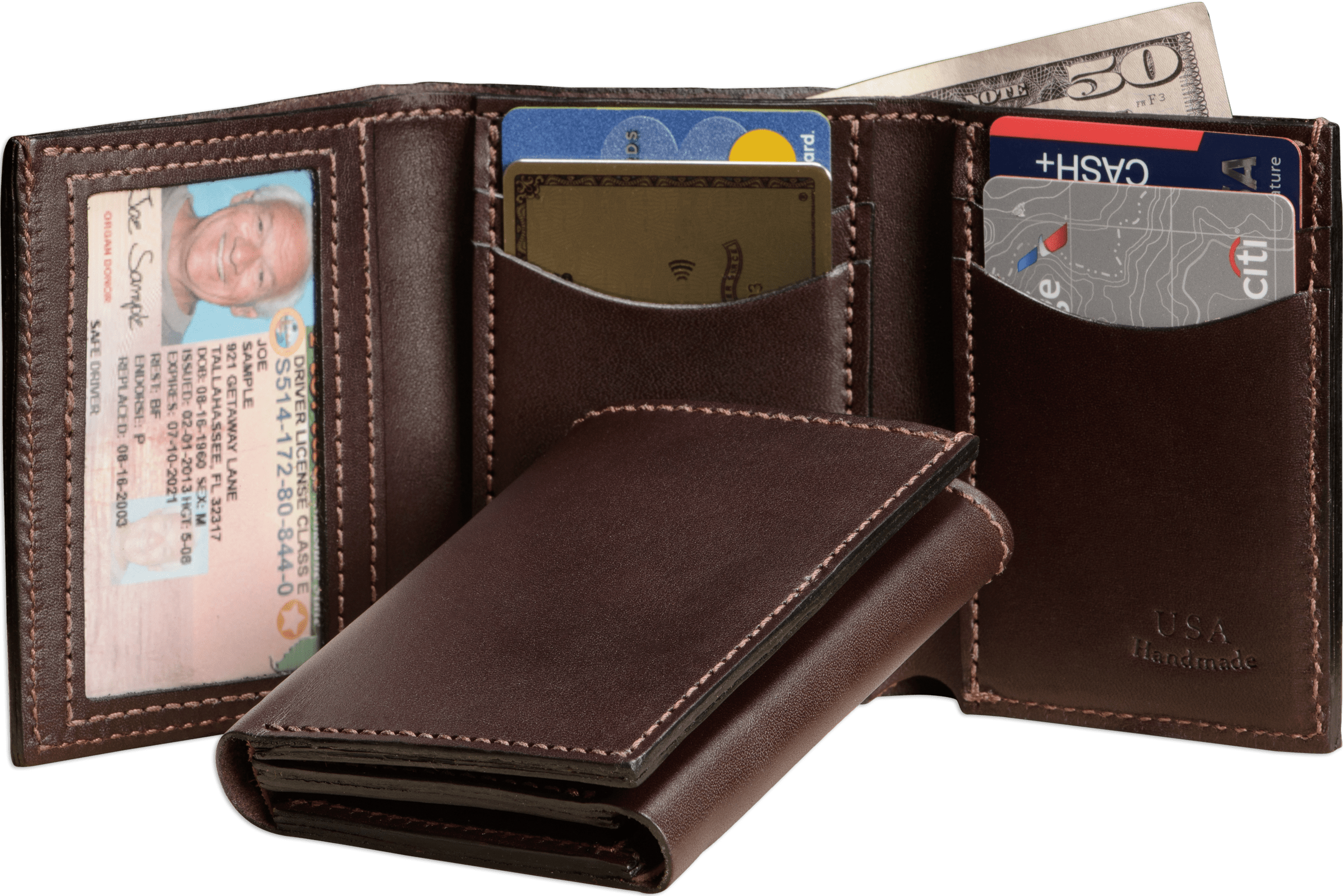 Tri fold purse wallet deals