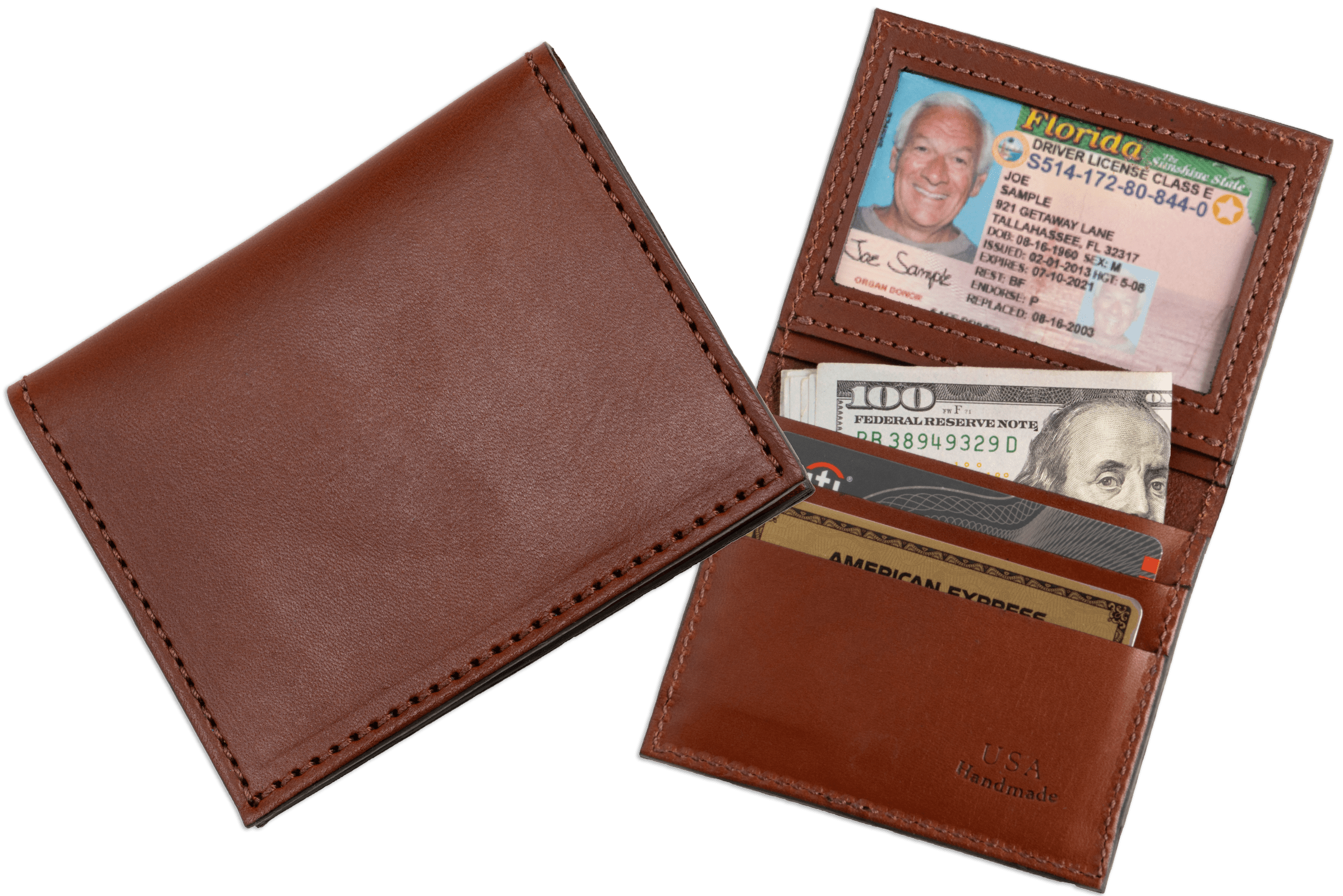 ★lemasque★ Daisy Photo Slot Wallet Bill Card Wallet Silver Silver Carli Metallic Leather Multi-Slot Card Holder