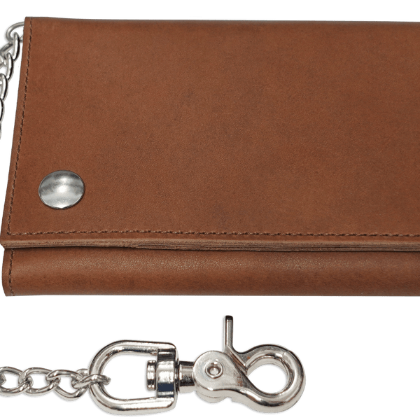 チョメリストWallet chain & leather studs pro_largebiker_tan_pic1_sm-