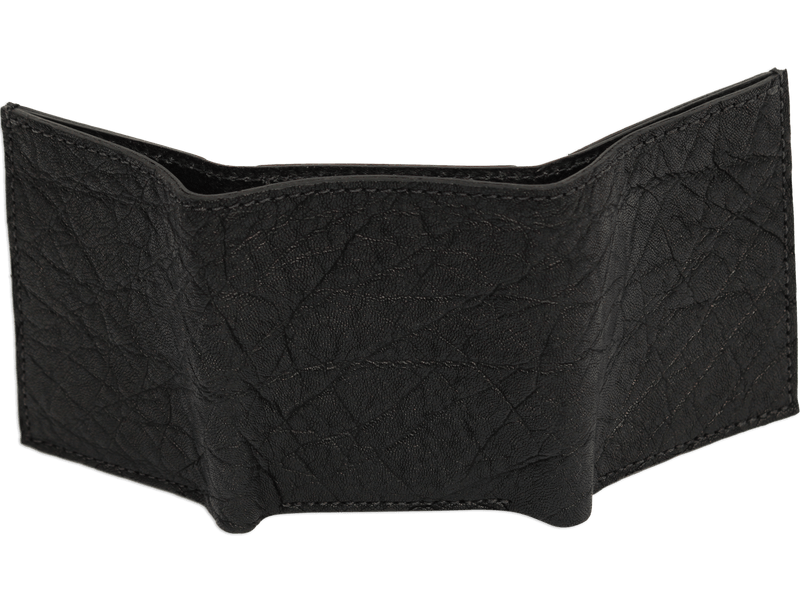 Black Elephant Luxury Designer Exotic Trifold Wallet With ID Window - AmishMadeBelts.com