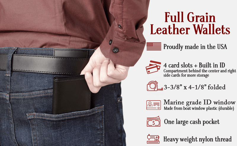 US Marine Corps Logo Genuine RFID Protection Leather US Marine Corps Logo Genuine RFID Protection Leather