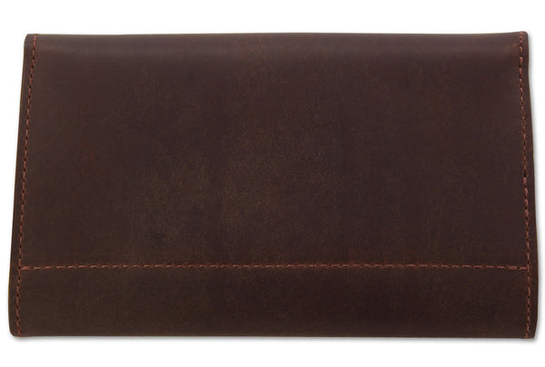 Brown Leather Deluxe Women's Wallet - Amish Made Belts