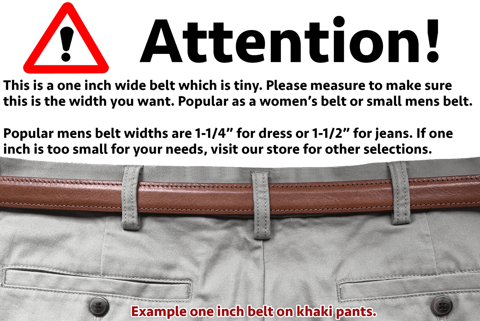 Men's Black Stitched Leather Belt Petite