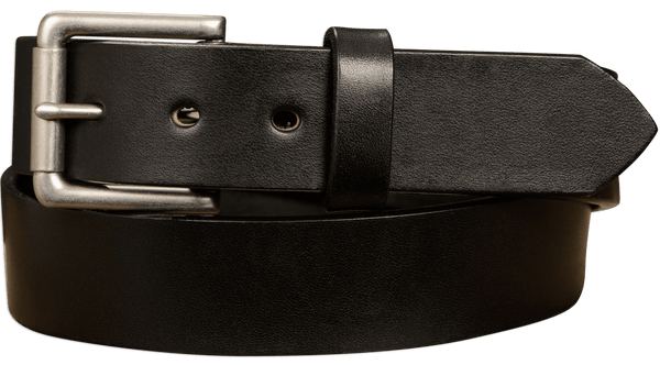 SPECIAL OFFER The Maverick: Black Non Stitched 1.50" - Amish Made Belts