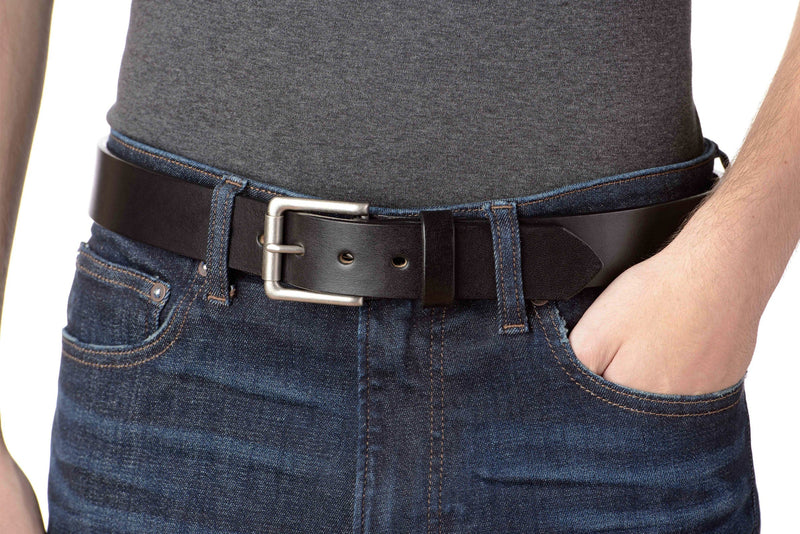 SPECIAL OFFER The Maverick: Black Non Stitched 1.50" - Amish Made Belts