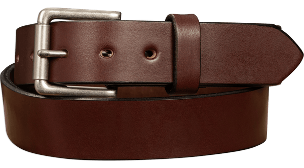 SPECIAL OFFER The Maverick: Brown Non Stitched 1.50" - Amish Made Belts