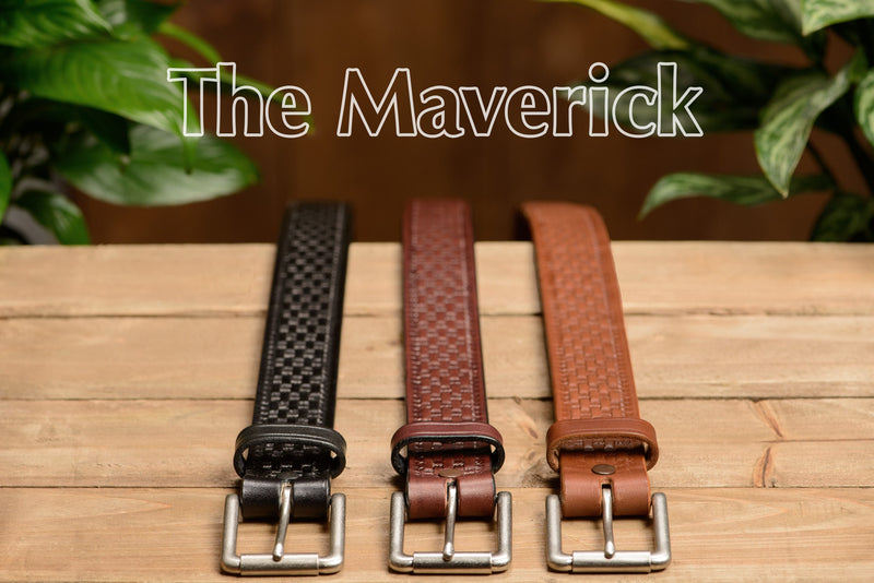 thumbnail image 2 of Handmade Braided Leather Belt For Men – Knitted Basketweave Design – 1.5 Inches Wide 2 of 6