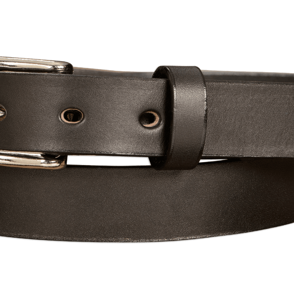 【INCHANT ME】[handmade/belt] Hairy Wool No-Collar Loose JK Men's Black Non Stitched Leather Belt Max Thick - The