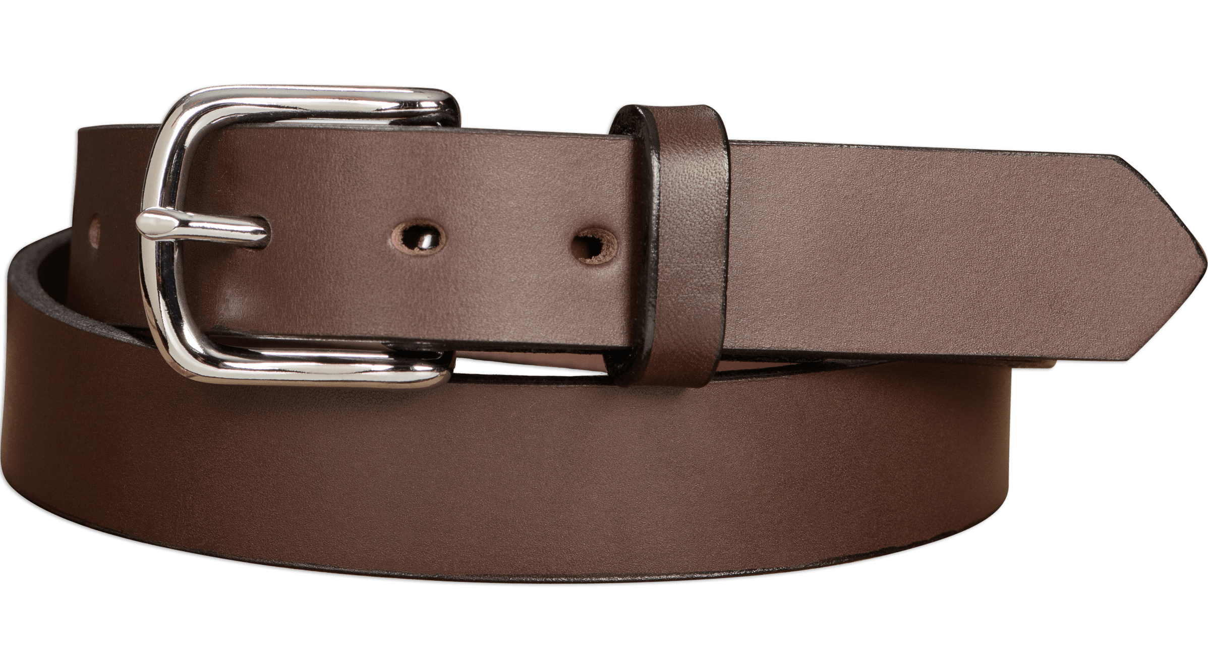 The Colt: Men's Brown Non Stitched Leather Belt 1.25