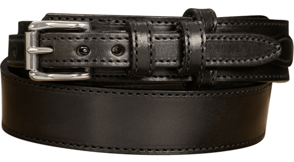 The Winchester: Black Stitched Ranger 1.50" - Amish Made Belts