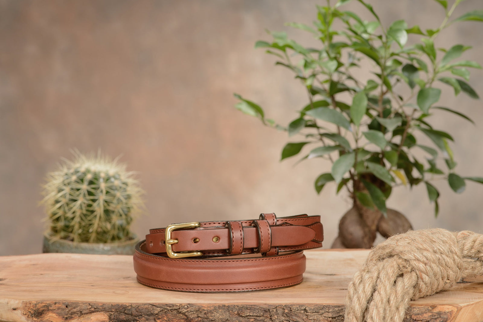 The Walker: Medium Brown Stitched Ranger 1.25