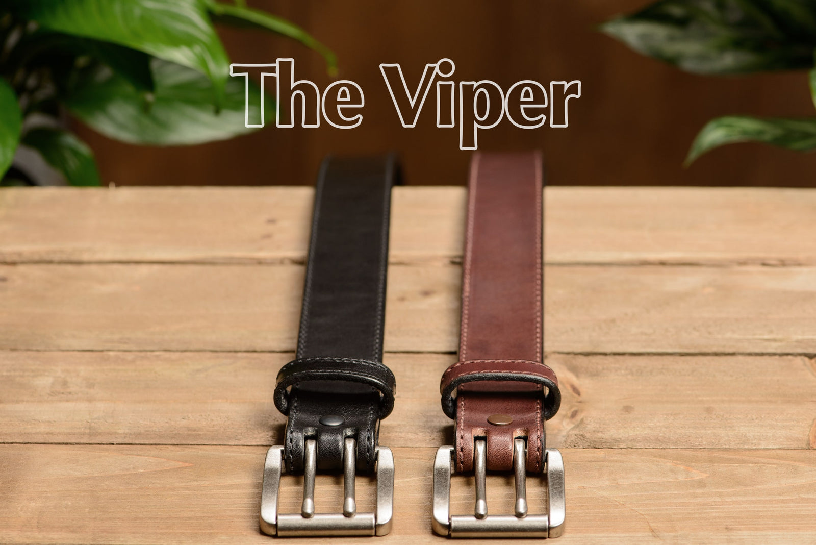 VIPERADE VD2 Men's Full Leather Handmade Belt with outlet Brass Single Prong Buckle