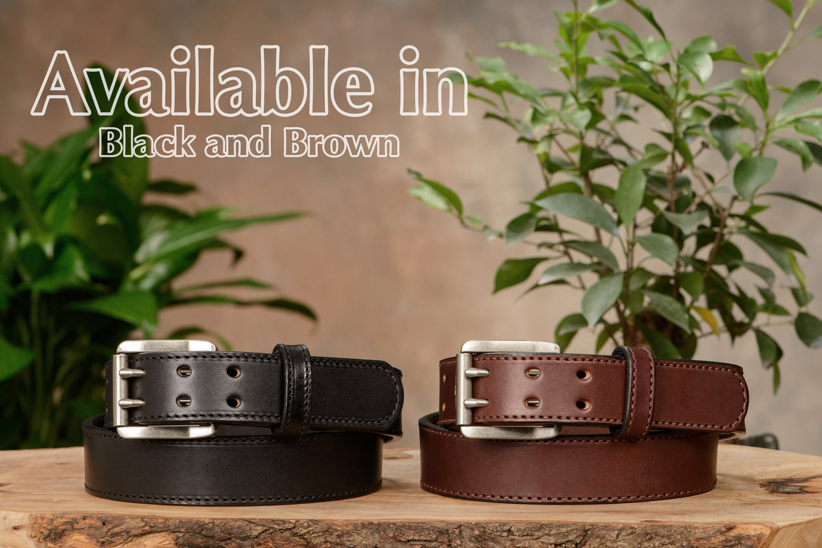 A Double G buckle belt made in our unfinished fade 1.75 main image 4