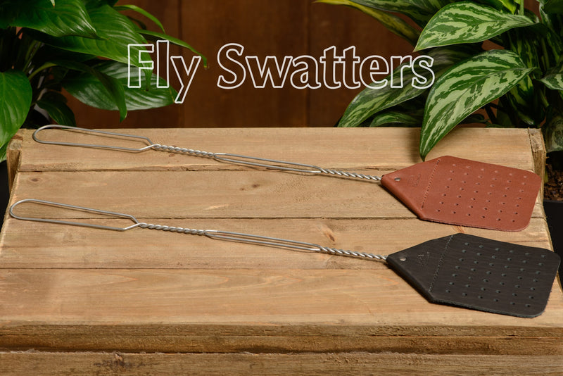 SPECIAL OFFER Leather Fly Swatter With Wire Handle (2 Pack) - Amish Made Belts