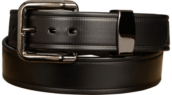The Hercules Belt™ -  Black Max Thick With Gunmetal Buckle And Keeper 1.50" (H560BK) - Amish Made Belts
