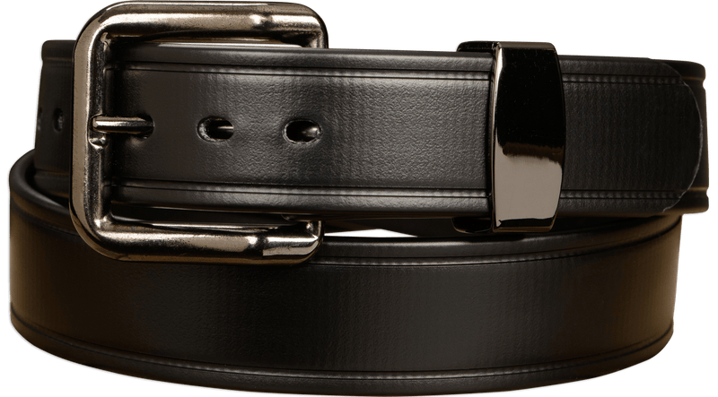 The Hercules Belt™ -  Black Max Thick With Gunmetal Buckle And Keeper 1.50" (H560BK) - Amish Made Belts